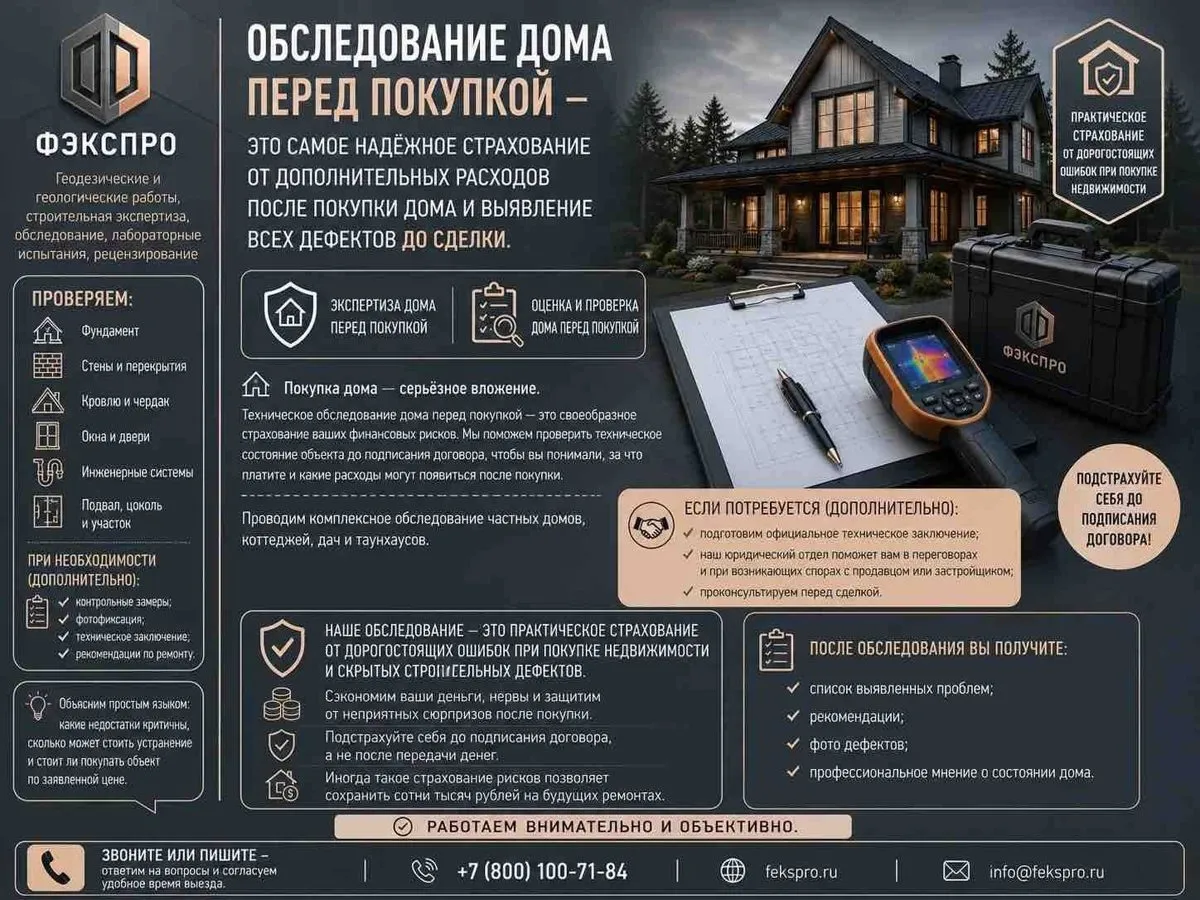 Обследование дома перед покупкой